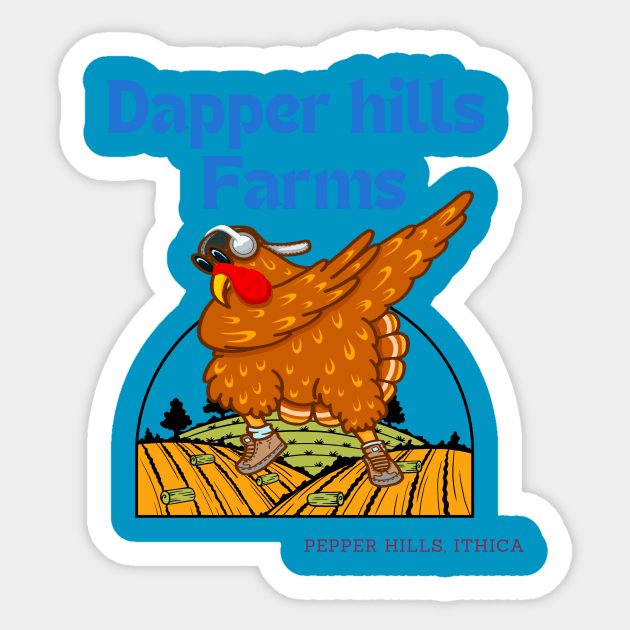 Dapper hills Sticker by Benjamin Customs